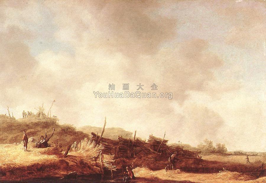 Landscape with Dunes - 扬·范·戈因